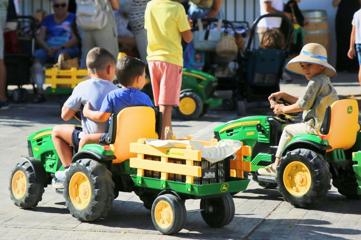 La cuarta edición de la Vendimia Infantil de la Cooperativa Agrícola La Unión reunió ayer en Montilla a decenas de niños y niñas de todas las edades Vendimia Infantil Montilla