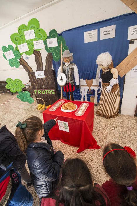 La curiosa imagen formó parte de la escenografía de «Partir la Vieja», una tradición humorística local