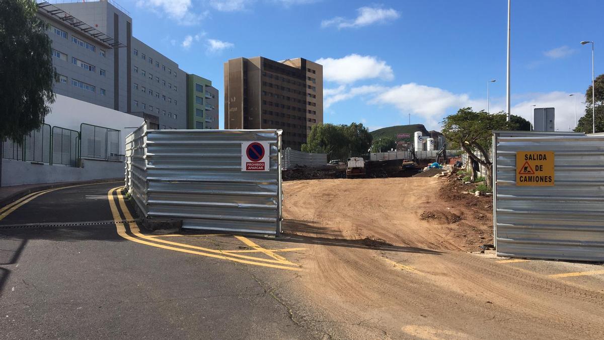 Obras para el nuevo edificio de Urgencias en La Candelaria.