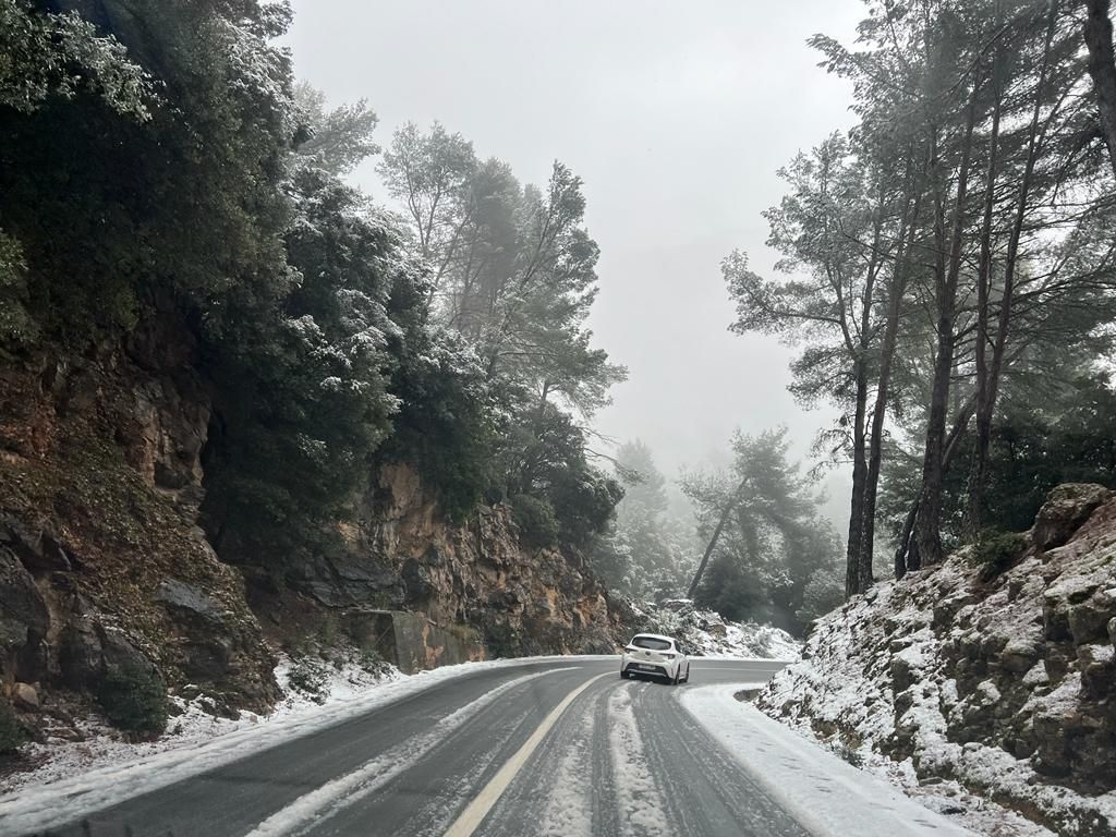 Mallorca registra la mayor nevada en cinco años