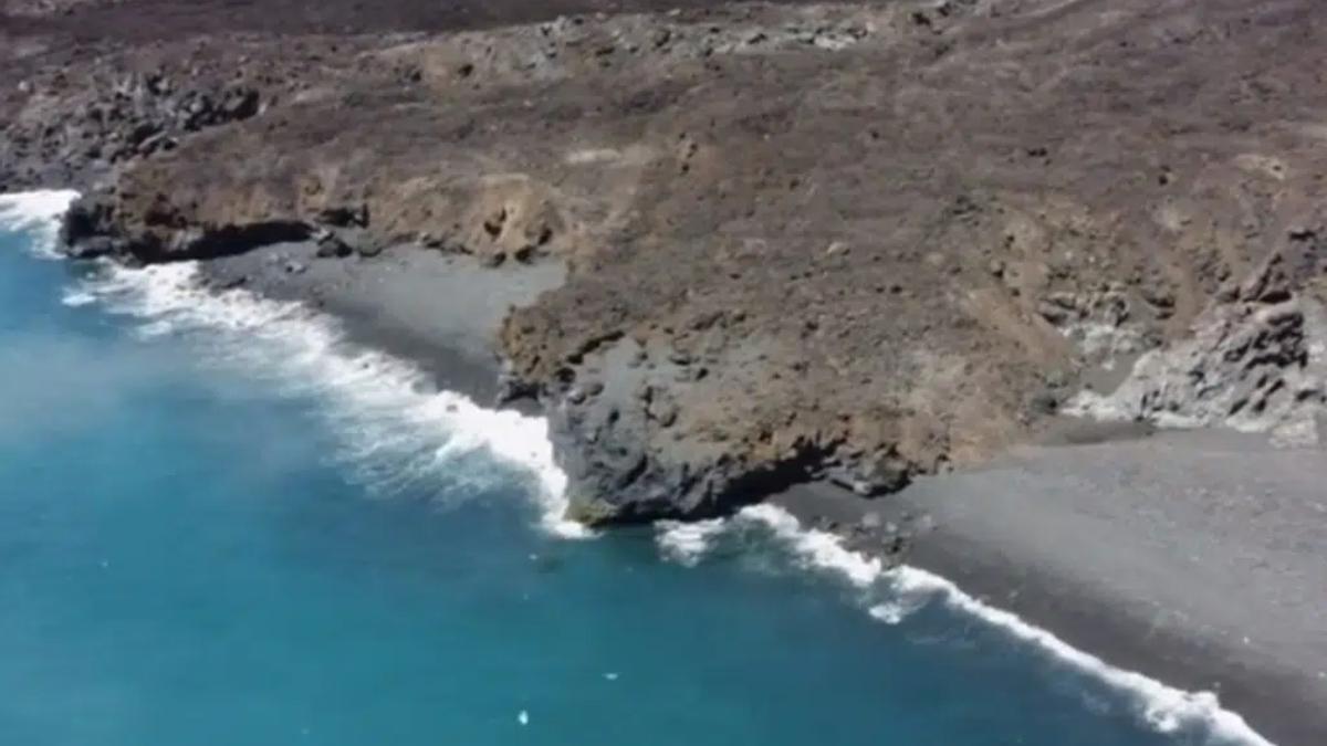 Estas son las nuevas playas que ha creado el volcán de La Palma