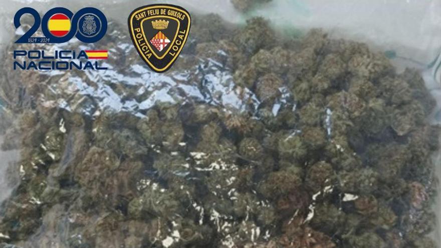La Policia enxampa un conductor amb mig quilo de marihuana amagada sota el seient a Sant Feliu de Guíxols