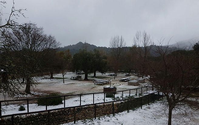 Nieve y granizo en Mallorca