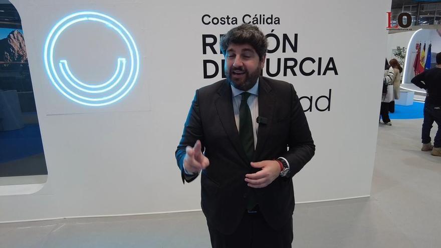 Fernando López Miras (presidente de la CARM): “Llegamos a Fitur batiendo todos los récords de Turismo de la historia de la Región de Murcia”
