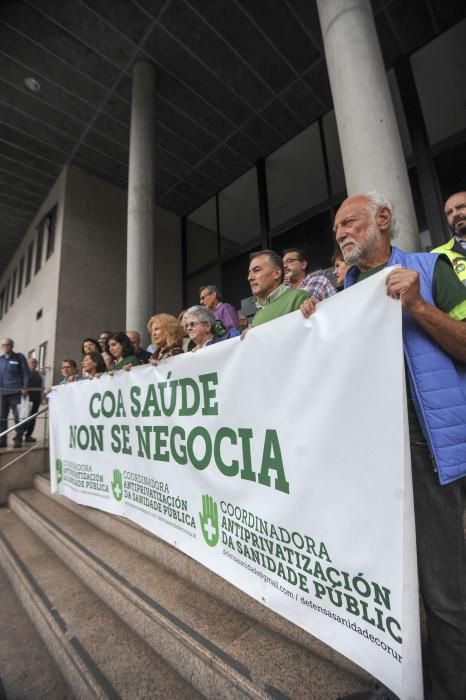 Protesta en A Coruña contra la Lei da Saúde
