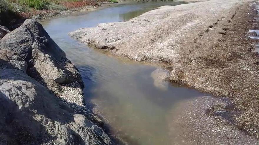 La Rambla del Albujón vuelve a arrojar nitratos al Mar Menor