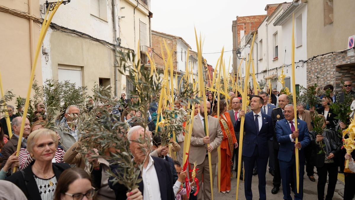 Bendición de las palmas del Domingo de Ramos en Alberic.