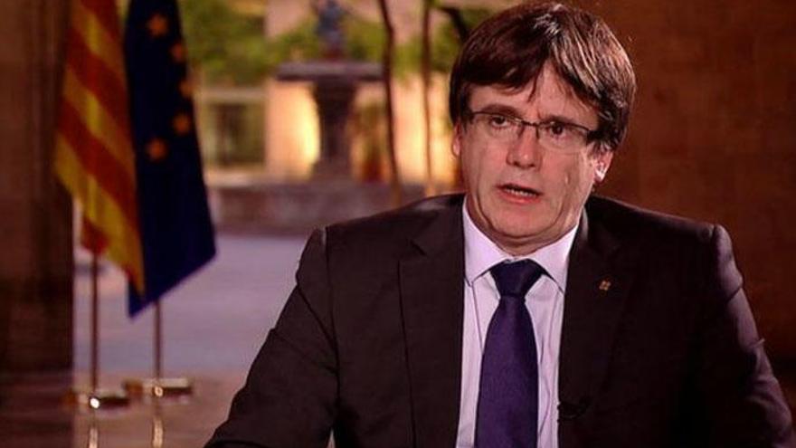 Carles Puigdemont, en la BBC.