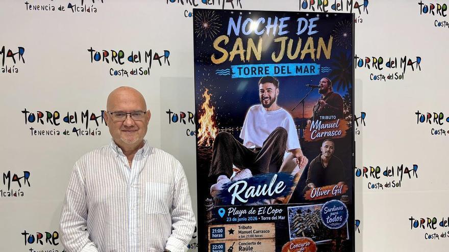 Raule, un tributo a Manuel Carrasco y Óliver Gil actuarán en la Noche de San Juan de Torre del Mar