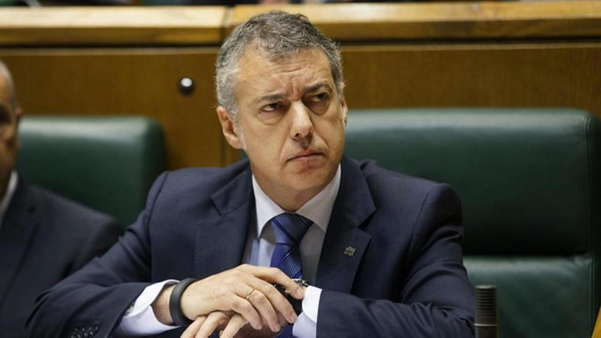 El lendakari Iñigo Urkullu, el pasado 30 de mayo en el Parlamento vasco.