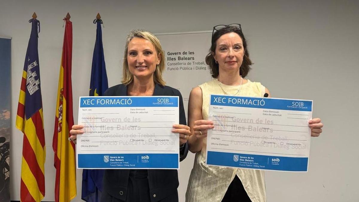 Catalina Cabrer y María Luján presentan la segunda convocatoria del Cheque Formación