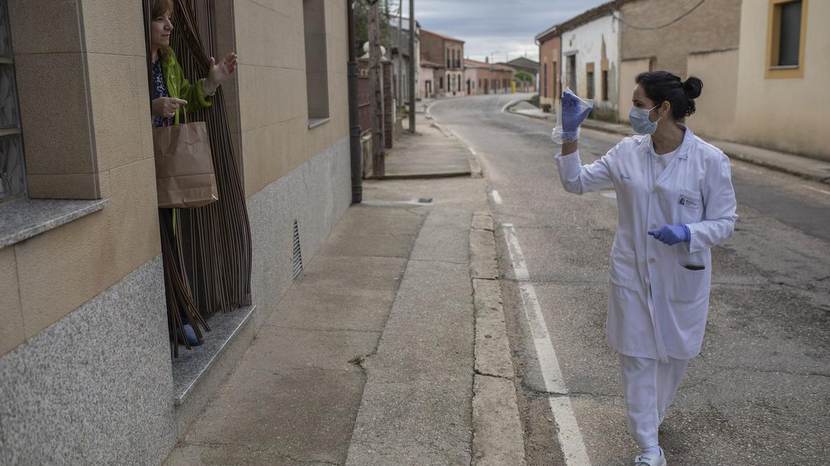 Moraleja del Vino, durante el confinamiento.