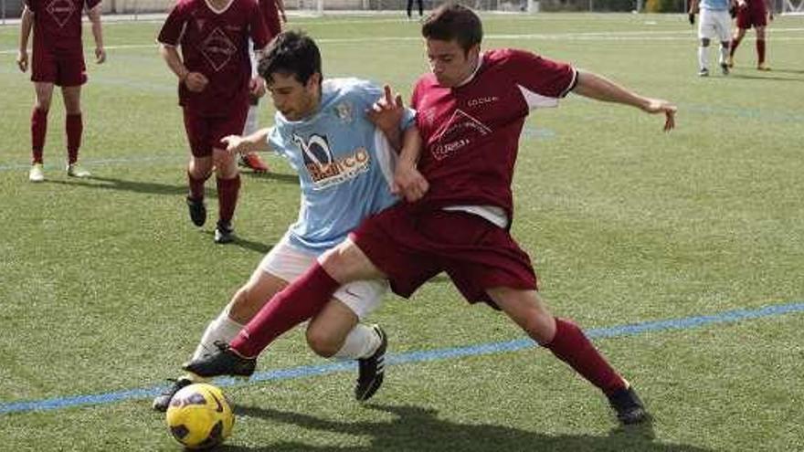 Imagen del partido disputado en O Camballón. // Bernabé/Gutier