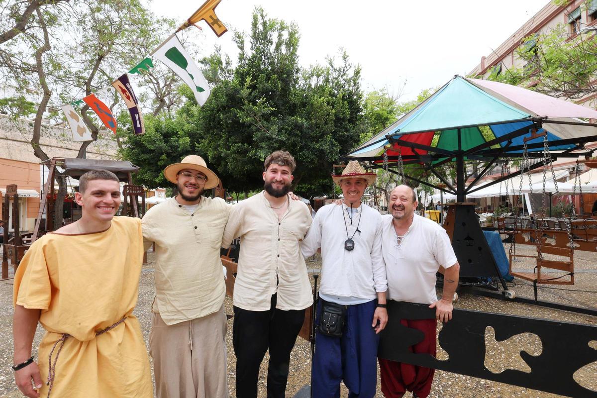 Lluvia y viento en la jornada del sábado en la Ibiza Medieval
