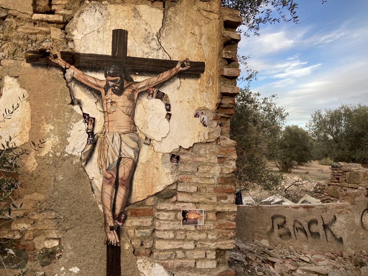 La reproducción pictórica del Cristo del Amor, según el filtro creativo de Julio Anaya.