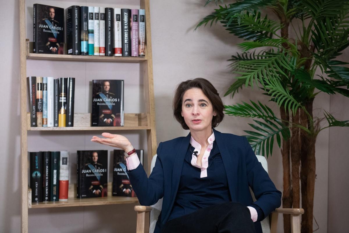 La escritora y biógrafa francesa del rey emérito, Laurence Debray.