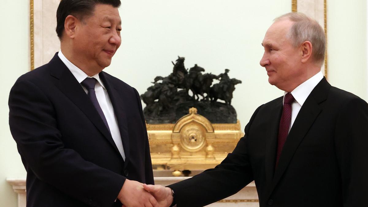 Xi Jinping y Valdimir Putin durante su encuentro.