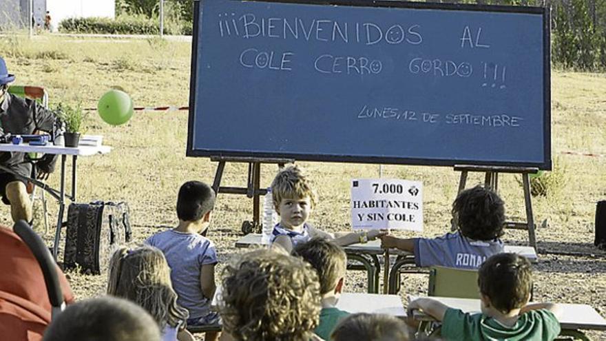 Un aula sin paredes ni techo, en Cerro Gordo