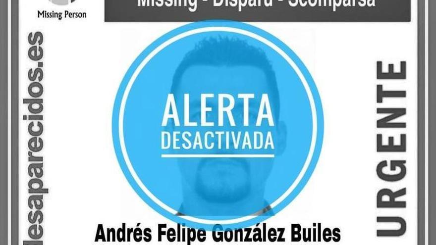 Alerta de SOS Desaparecidos, desactivada.