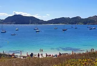 Las Islas Cíes cuelgan el cartel de lleno por tierra y mar para el día del eclipse