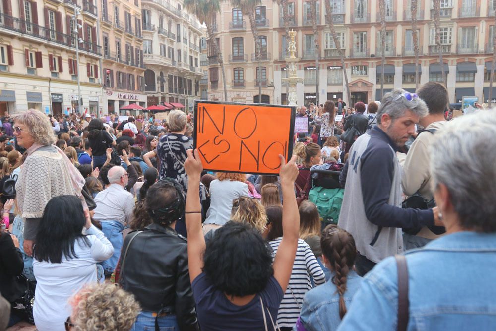 Manifestación en Málaga contra la sentencia de la Manada