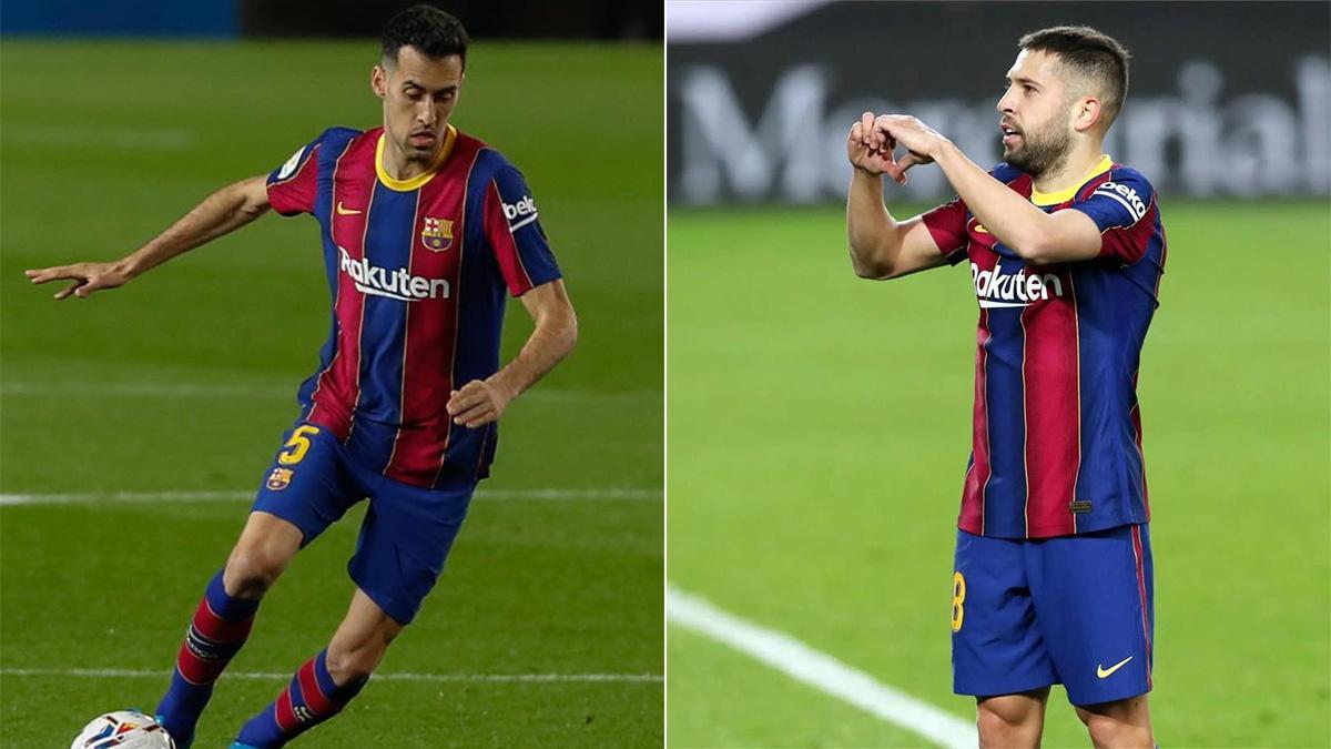 Busquets y Alba se mantienen como titularísimos en el Barça