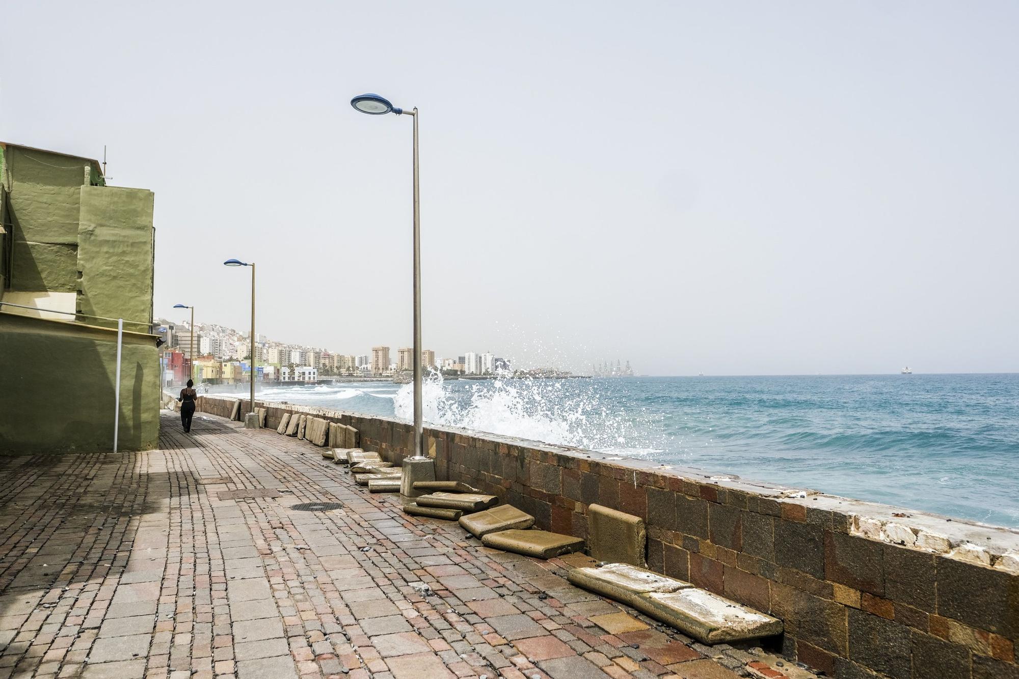 Consecuencias del temporal de mar en San Cristóbal