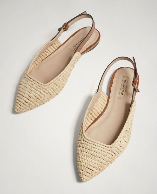 Zapatos rebajas: bailarina de Massimo Dutti