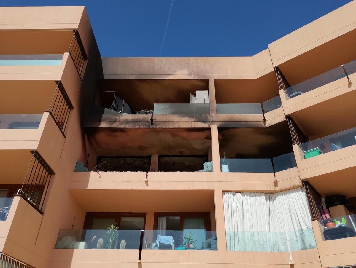 Imagen del inmueble tomada desde el patio interior del edificio