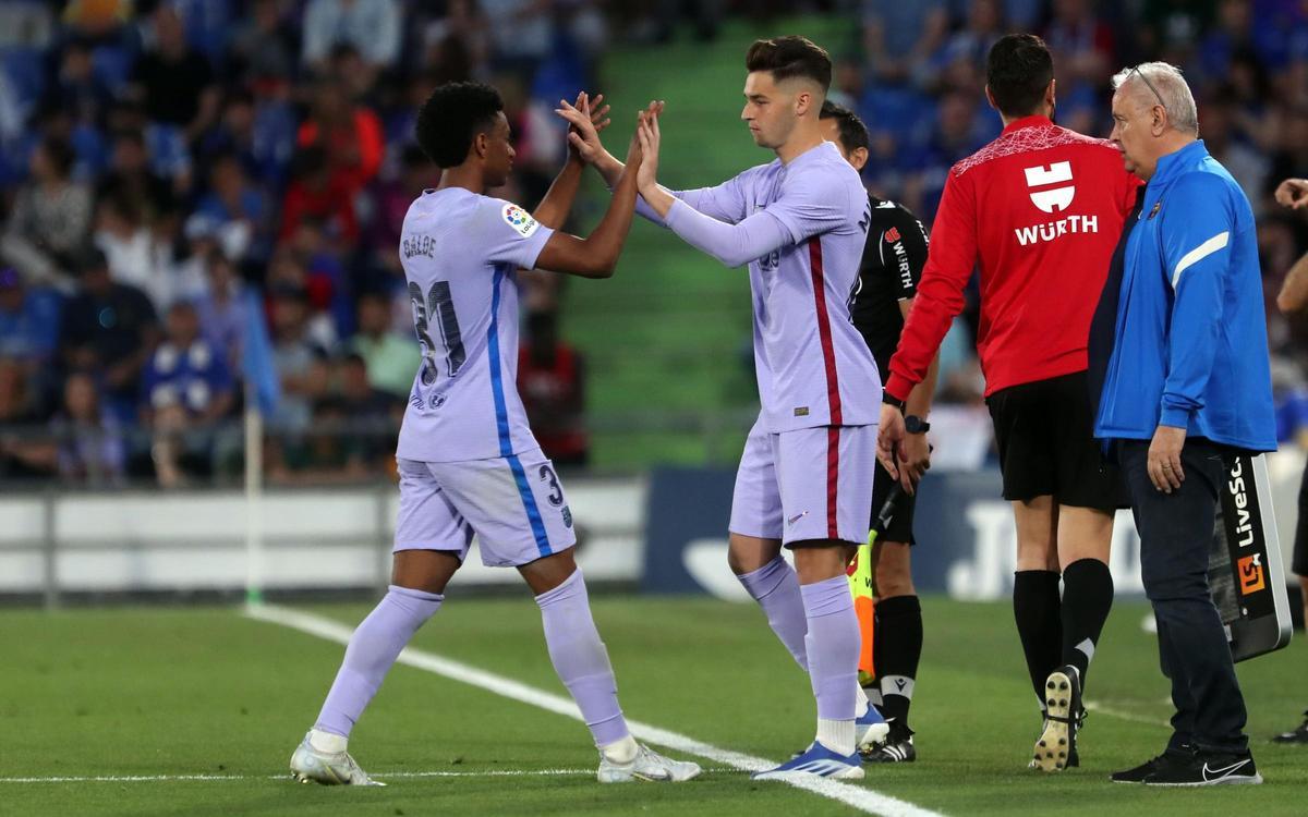 Mika Mármol debutó con el primer equipo el 15 de mayo de 2022 (Getafe-Barça)