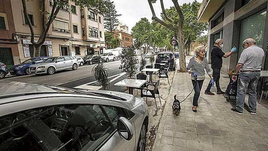 Las terrazas pueden solicitar ocupar espacio de aparcamiento.