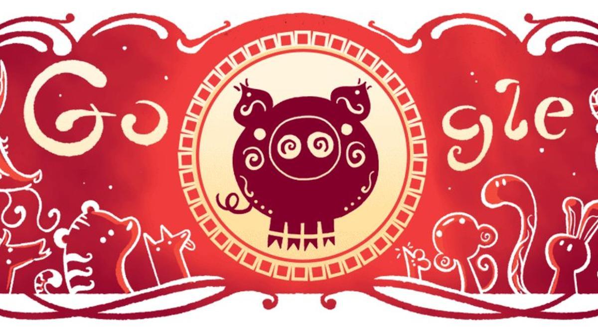 Doodle Año Nuevo Chino