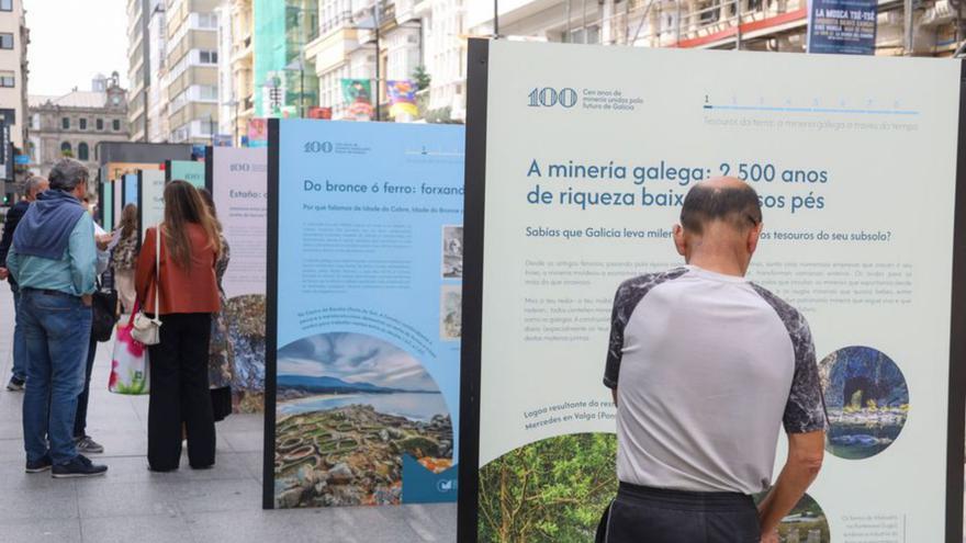 Muestra de la Cámara Mineira, en la plaza de Lugo. | | GERMÁN BARREIROS/R.A,