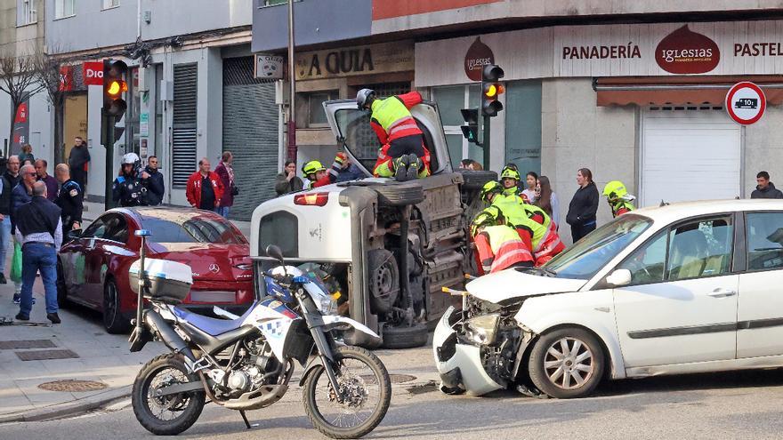 Uno de los conductores implicados en el vuelco de  Sanjurjo Badía dio positivo en alcoholemia