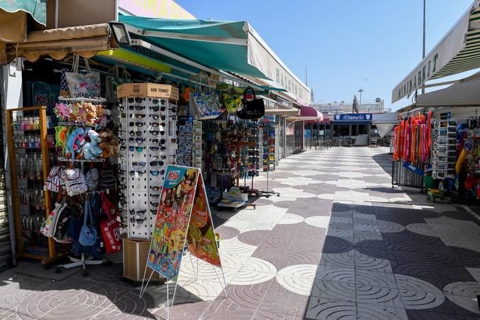 Ambiente de Playa del Inglés en plena fase 2