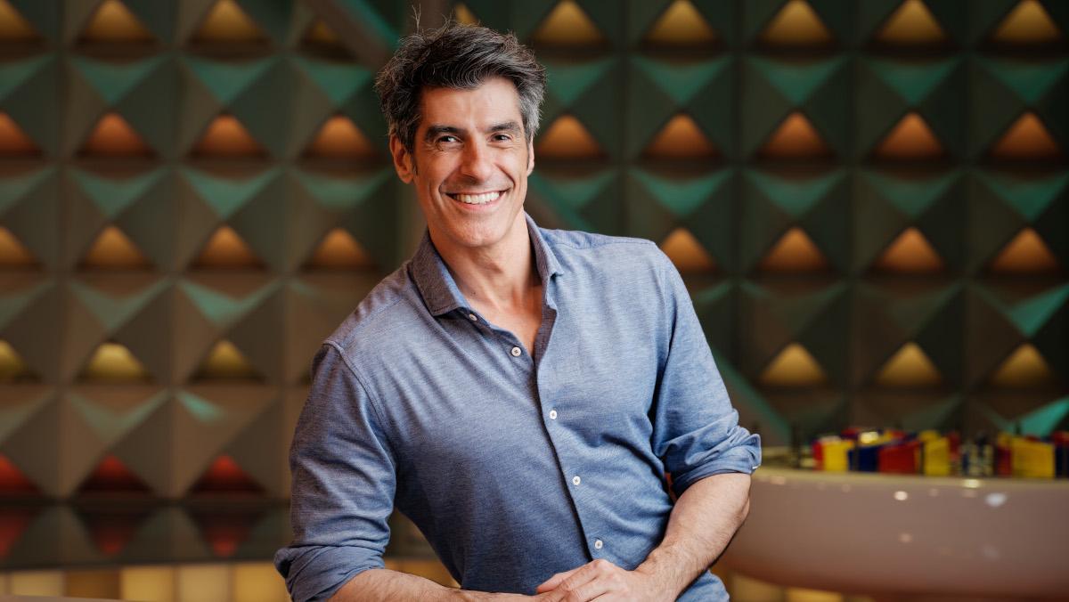 Jorge Fernández, en el plató de 'La ruleta de la suerte'