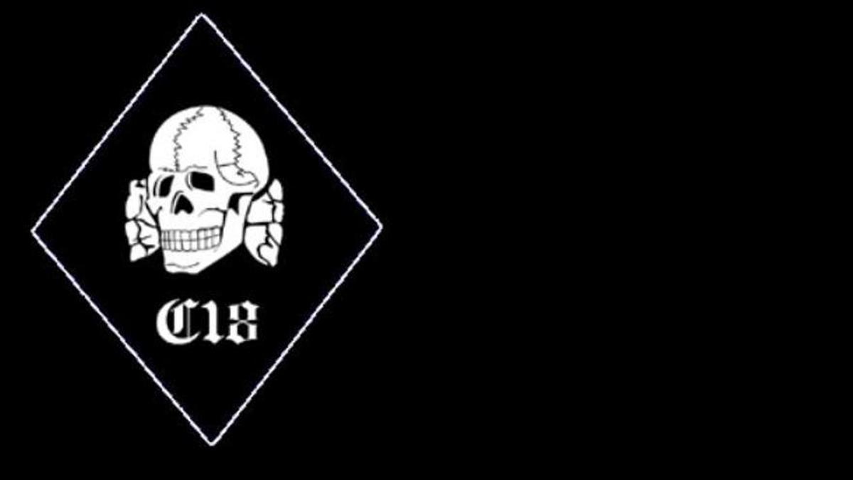 Logotipo de Combat 18, banda neonazi investigada por los Mossos y la Policía Nacional.
