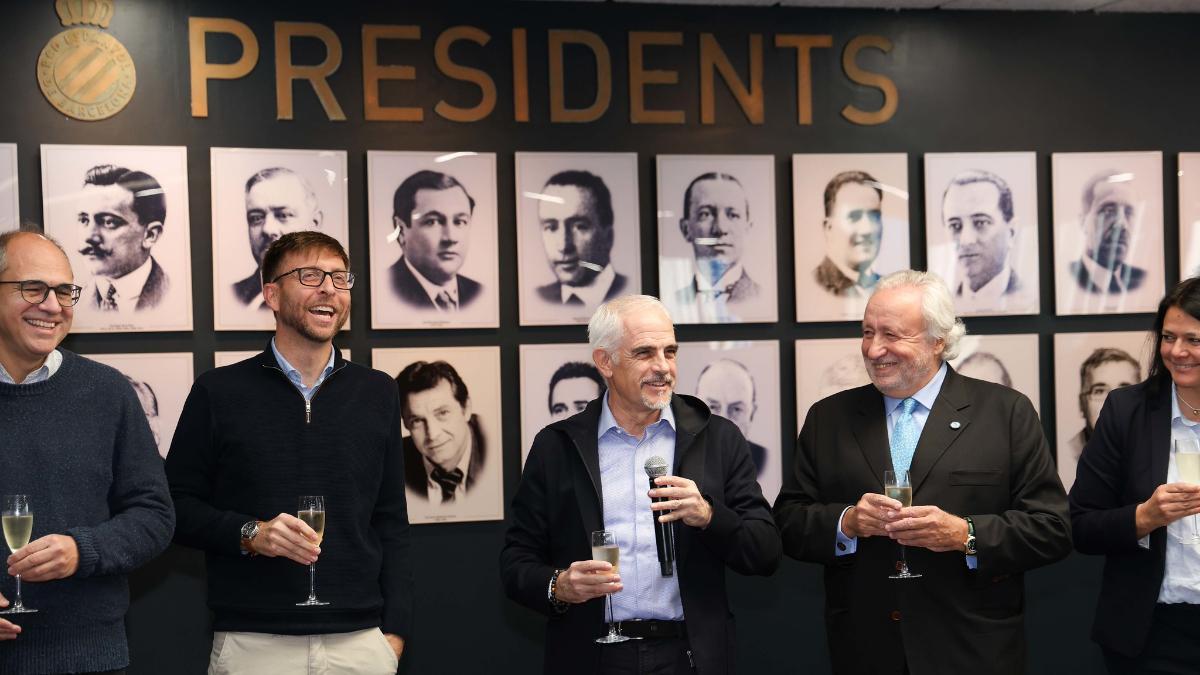 Alan Pace brinda por el Espanyol: