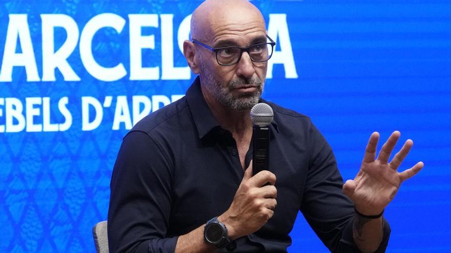 Mochi, en la presentación de los últimos fichajes del Espanyol.