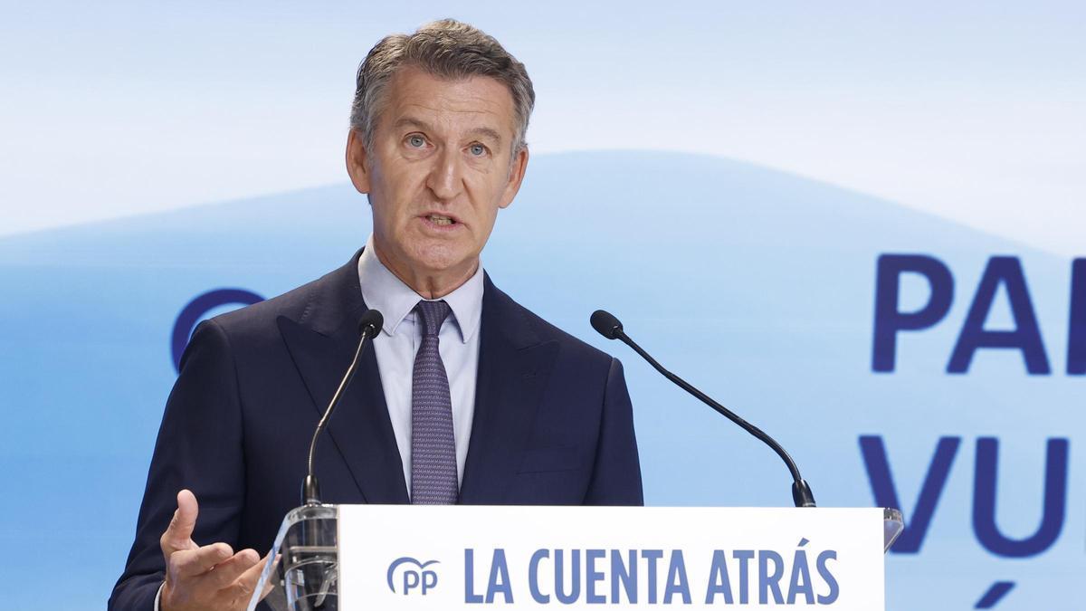 El presidente del PP, Alberto Núñez Feijóo, en una fotografía de archivo.
