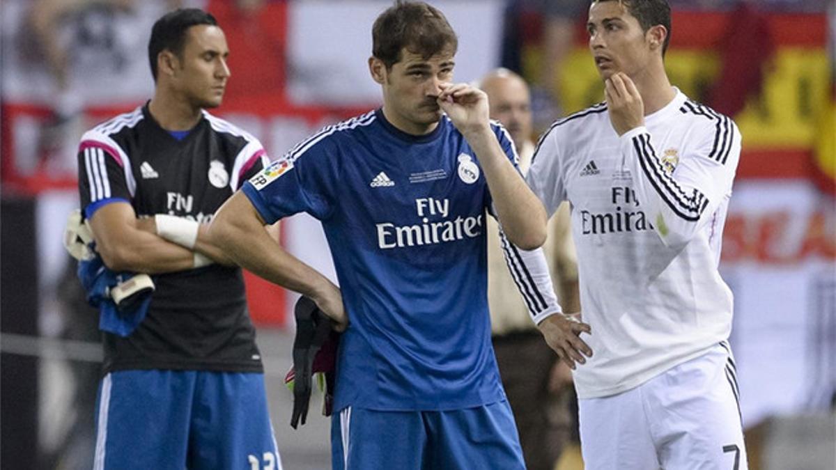 Casillas no pudo mantener su exitosa racha ante el Atlético