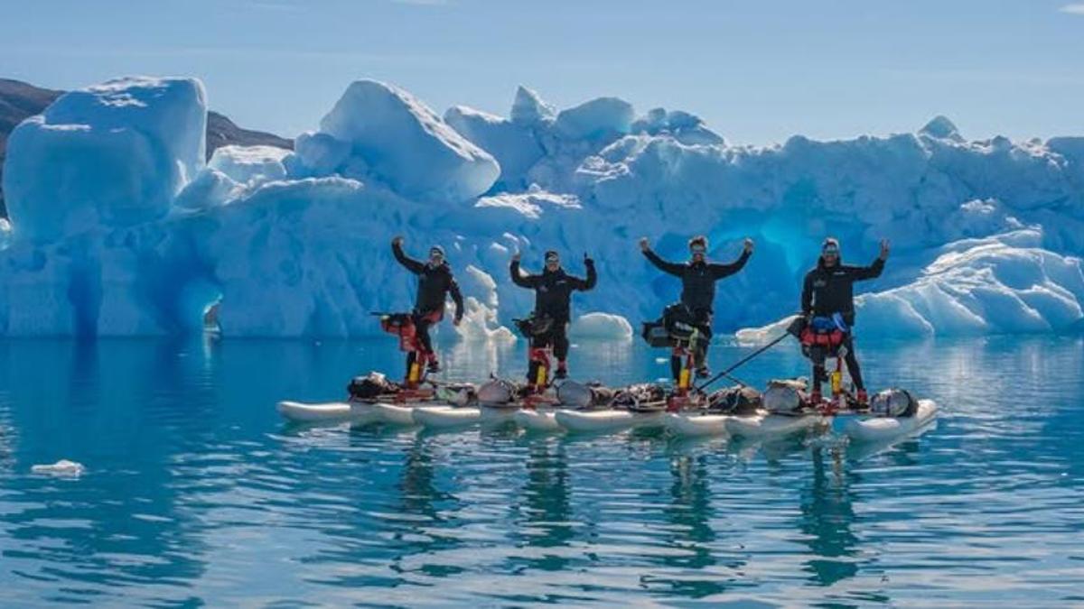 La expedición, en Groenlandia