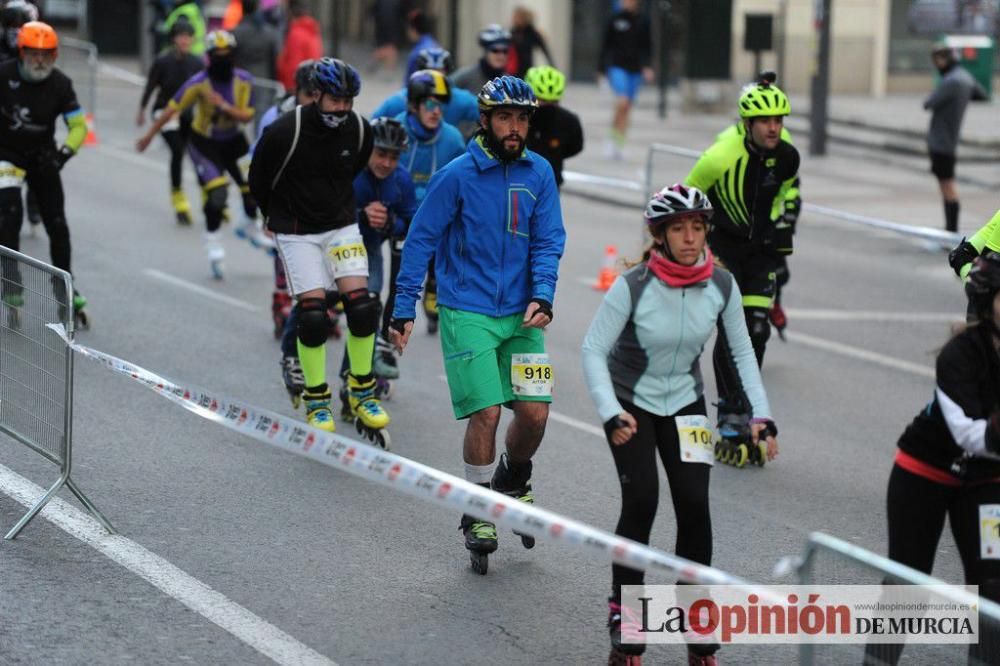 Murcia Maratón. Salida patinadores