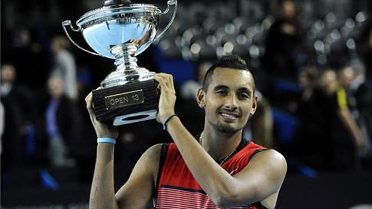 Kyrgios estrenó su palmarés en Marsella