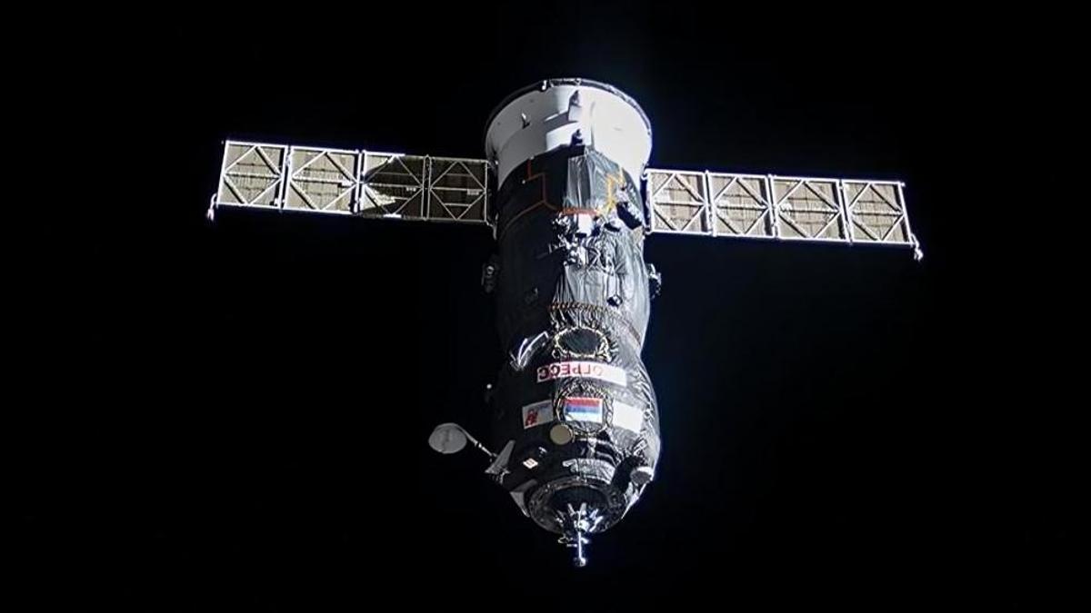 Imagen del carguero Progress 90 enviado por Rusia que se acopló a la Estación Espacial Internacional el 23 de noviembre.