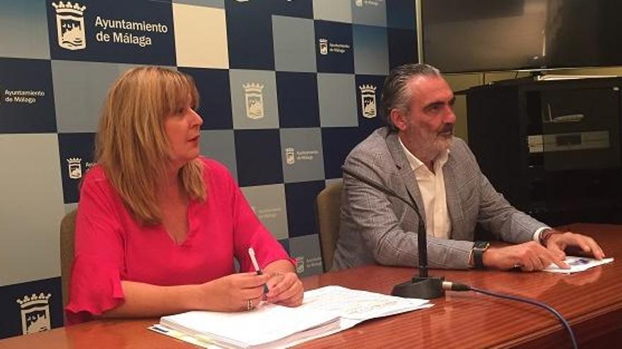 Rosa Sánchez y Luis Callejón, esta mañana en rueda de prensa.