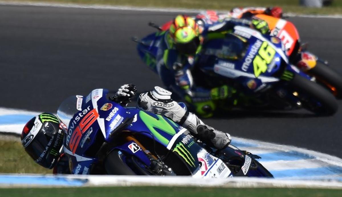 Las imágenes  del GP de Australia de motociclismo