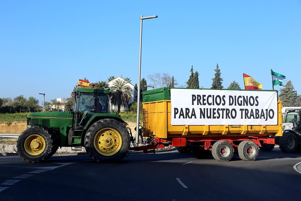 Los agricultores cortan la A-45