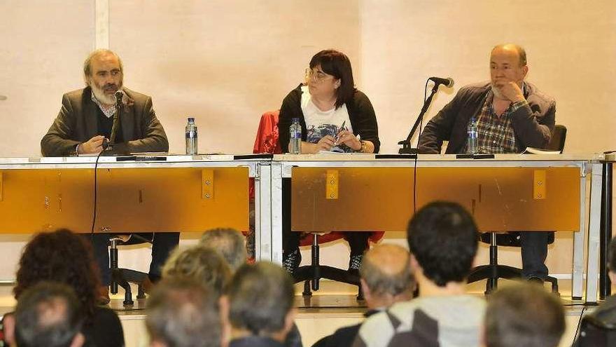 Francisco Erice, Ana Fueyo y Luis Arias-Argüelles Meres.