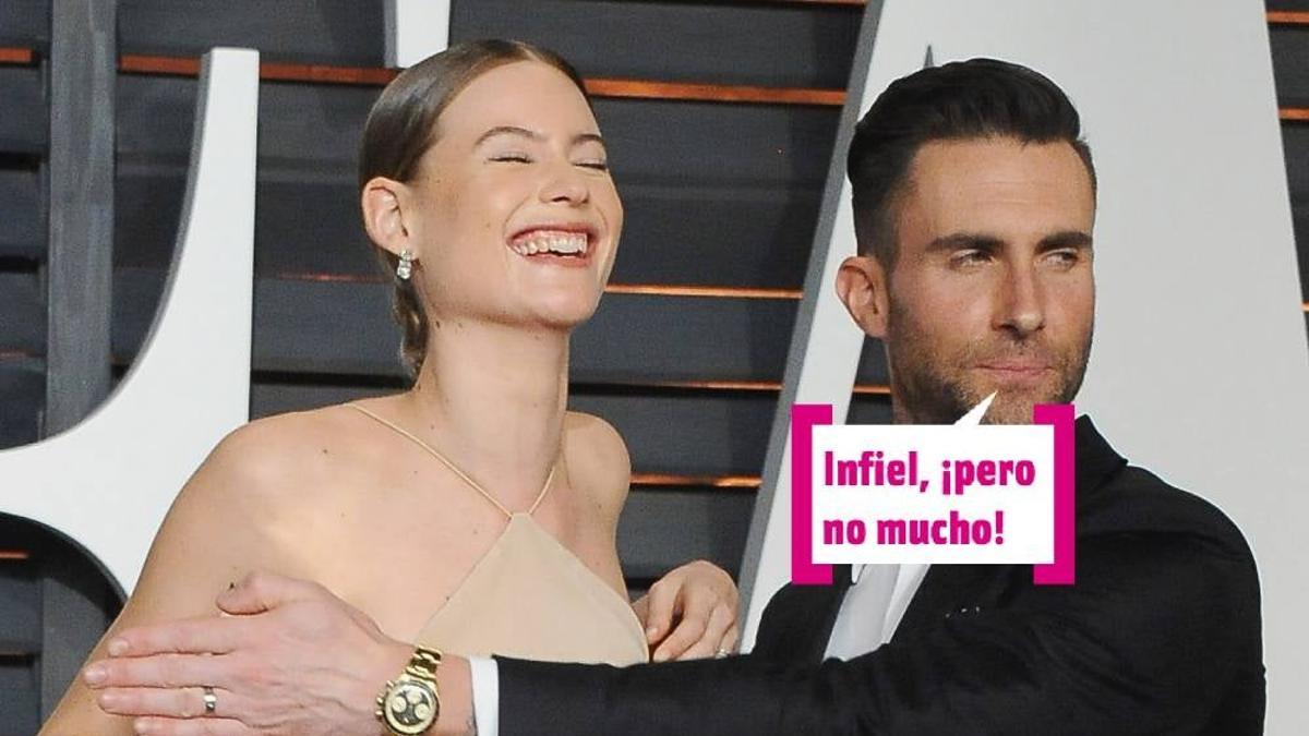 Adam Levine y Behati Prinsloo, de risas